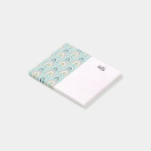 Niedliches Regenbogenmuster Post-it Klebezettel (angewinkelt)