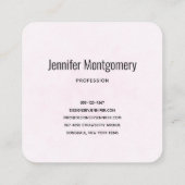 Niedliches Regenbogenmuster Quadratische Visitenkarte (Rückseite)