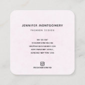 Niedliches Regenbogenmuster Quadratische Visitenkarte (Rückseite)