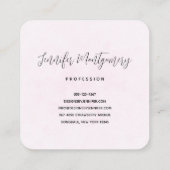 Niedliches Regenbogenmuster Quadratische Visitenkarte (Rückseite)