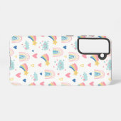 Niedliches Regenbogenmuster Samsung Galaxy Hülle (Rückseite (Horizontal))