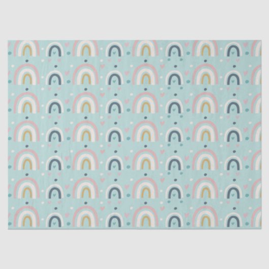 Niedliches Regenbogenmuster Seidenpapier (Vorderseite)