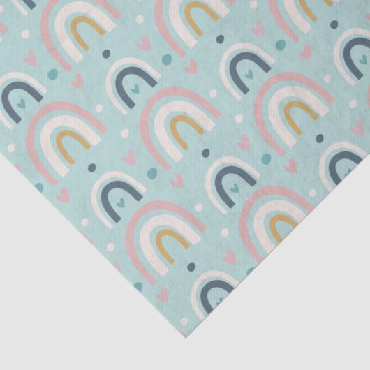 Niedliches Regenbogenmuster Seidenpapier (Ausschnitt)