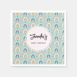 Niedliches Regenbogenmuster Serviette