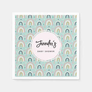 Niedliches Regenbogenmuster Serviette