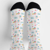 Niedliches Regenbogenmuster Socken (Oben)