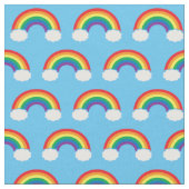 Niedliches Regenbogenmuster Stoff (Nahaufnahme)