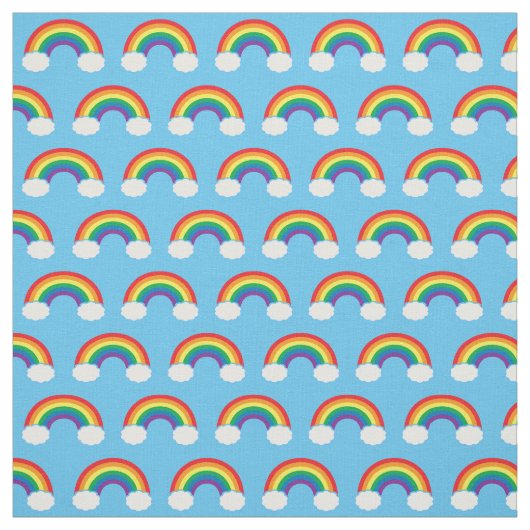 Niedliches Regenbogenmuster Stoff (Muster)