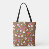niedliches Regenbogenmuster Tasche (Rückseite)