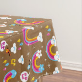 niedliches Regenbogenmuster Tischdecke (Beispiel)