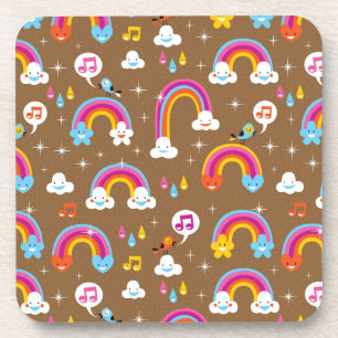 niedliches Regenbogenmuster Untersetzer