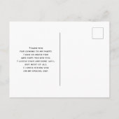 Niedliches Regenbogenmuster Vielen Dank Postkarte (Rückseite)