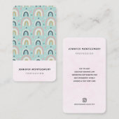 Niedliches Regenbogenmuster Visitenkarte (Vorne/Hinten)