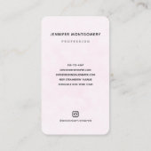 Niedliches Regenbogenmuster Visitenkarte (Rückseite)