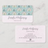 Niedliches Regenbogenmuster Visitenkarte (Vorne/Hinten)