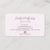 Niedliches Regenbogenmuster Visitenkarte (Rückseite)