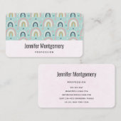 Niedliches Regenbogenmuster Visitenkarte (Vorne/Hinten)