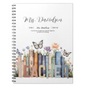 Niedliches Regenbogenregal & Bücher Lehrermonogram (Vorderseite)