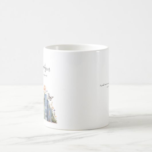Niedliches Regenbogenregal & Bücher Lehrermonogram Kaffeetasse (Mittel)