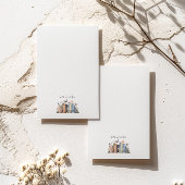 Niedliches Regenbogenregal & Bücher Lehrermonogram Post-it Klebezettel