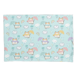 Niedliches Regenfallmuster Kissenbezug