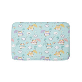 Niedliches Regentag Muster Bath Mat Badematte