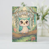 Niedliches Reihenhaus Dankeskarte (Stehend Vorderseite)