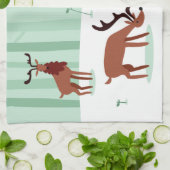 Niedliches Reindei Küchentuch (Gefaltet)