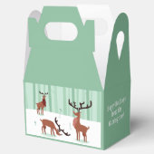 Niedliches Reinder-benutzerdefinierter Text Holida Geschenkschachtel (Geöffnet)