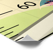 Niedliches Reisewachstumsdiagramm Poster (Ecke)