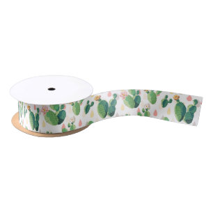 Niedliches reizendes saftiges Kaktus-Satin-Band Satinband