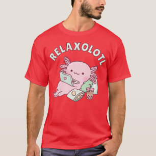Niedliches Relaxen bei Axolotl Funny T-Shirt