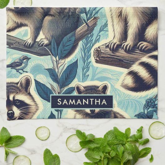 Niedliches Rennmuster Geschirrtuch (Gefaltet)