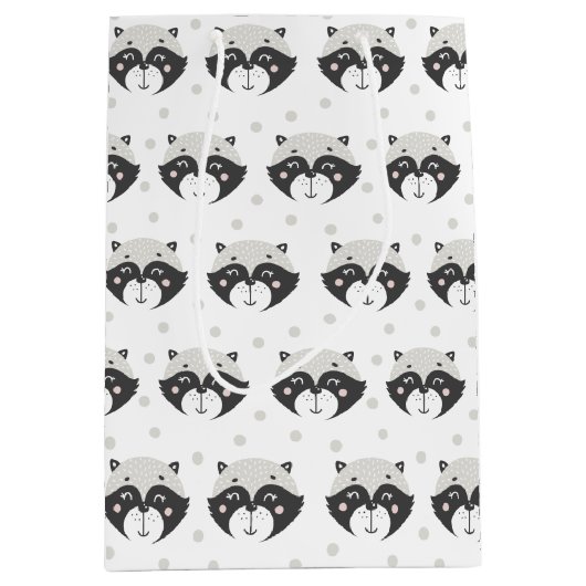 Niedliches Rennmuster Mittlere Geschenktüte (Vorderseite)