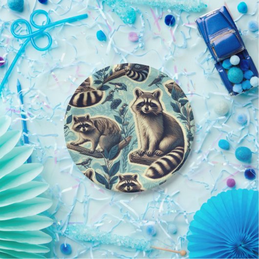 Niedliches Rennmuster Pappteller (Party)