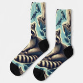 Niedliches Rennmuster Socken (Linkes Detail)