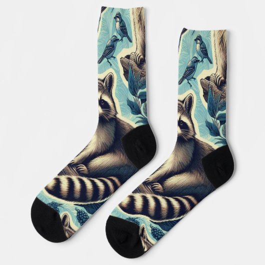 Niedliches Rennmuster Socken (Linkes Detail)