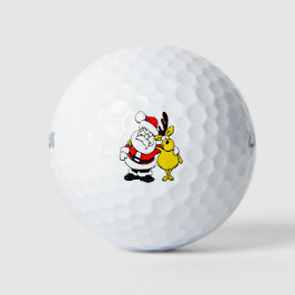 Niedliches Rentier Christmas Golf Geschenkdesign Golfball