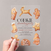 Niedliches Rentier-Cookie-Decorations-Party Acryleinladungen (Insitu (Handheld))