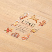 Niedliches Rentier-Cookie-Decorations-Party Acryleinladungen (Ablage )