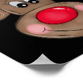 Niedliches Rentier Frohe Weihnachtsoutfit Girls Ki Poster (Ecke)