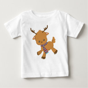 Niedliches Rentier, Kleine Rentiere, Antler, Skara Baby T-shirt