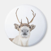 Niedliches Rentier Nature Foto Magnet (Vorne)