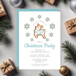 Niedliches Rentier Weihnachts-Party Einladung