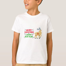 Niedliches Rentier Weihnachts-Shirt T-Shirt