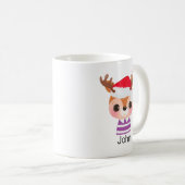 Niedliches Rentier Weihnachtsfest Kaffeetasse (VorderseiteRechts)