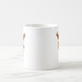 Niedliches Rentier Weihnachtsfest Kaffeetasse (Mittel)