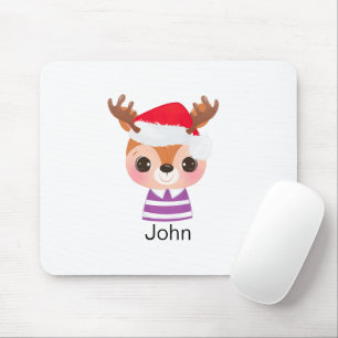 Niedliches Rentier Weihnachtsfest Mousepad