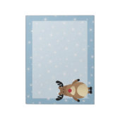 Niedliches Rentier Winter Holiday Notepad Notizblock (Rotiert)