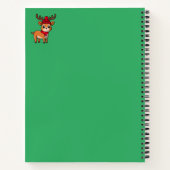 Niedliches Rentierheft Notizblock (Rückseite)